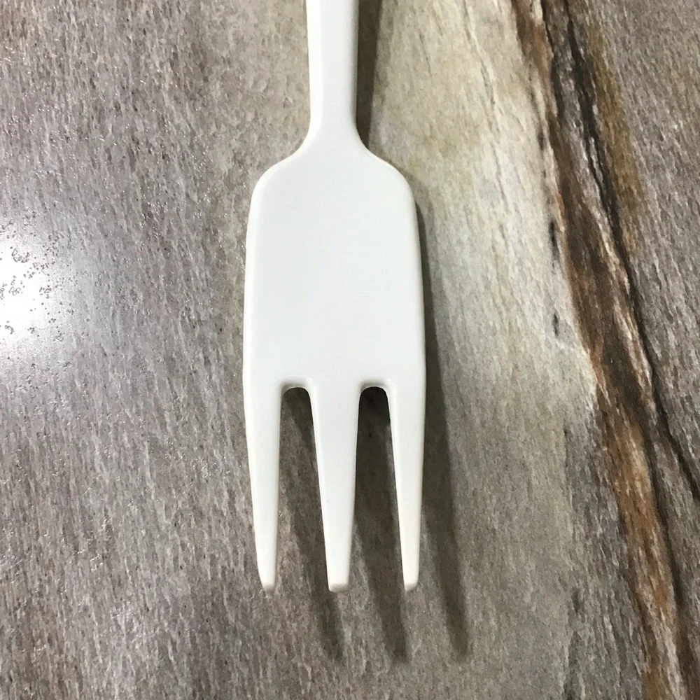 Vintage Melamine Serving Fork Fruit Handle 13” Long Kitchen Utensil #9187